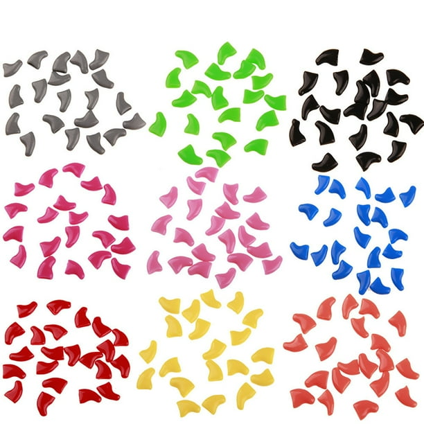 20PCS Cat Nail Caps Protective Soft Kitten Paw Caps Cat Claw