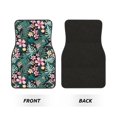 thumbnail image 2 of Balery Rose Flowers Pattern 4-Piece Floor Mats, Heavy-Duty Rubber Liners, Anti-Slip Design, All-Season Automotive Protection, Vehicles, Cars, Trucks, and SUVs, 2 of 5