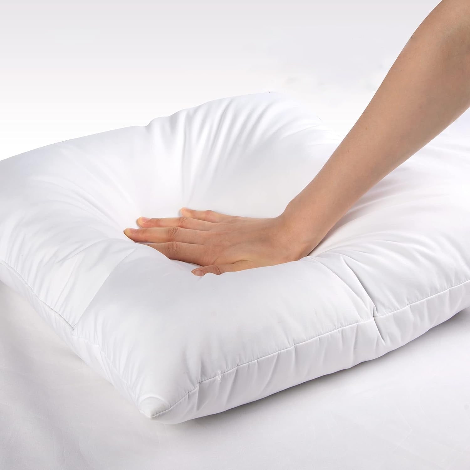 Beautiful Giant Ultra Soft Down Feather Euro Pillow Insert 2 Pack, 18"x 18"