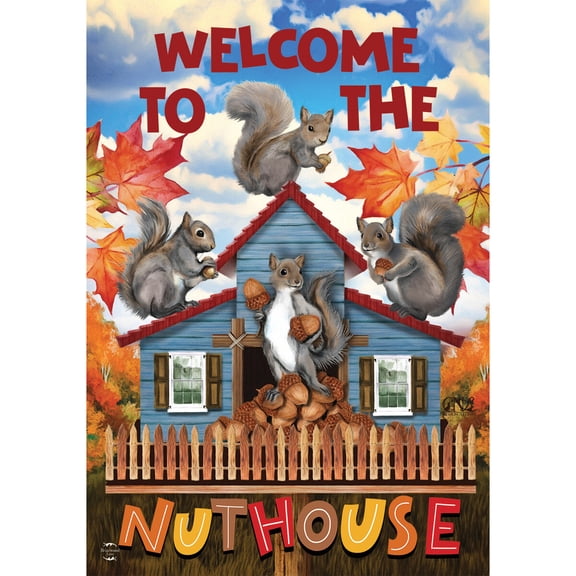 Briarwood Lane Garden Flag 12x18 For Outdoor Nut House Fall For Fall Garden Flag Flags For Outside
