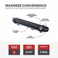 thumbnail image 2 of YAKIMA RoadShower Small 4 Gallon Portable Aluminum Pressurized Water Storage, Black, 2 of 12