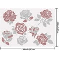 thumbnail image 2 of Roses Iron on Rhinestones White and Red Flowers Heat Transfer Stickers DIY Colorful Iron-on Decals Bling Rhinestones Patches for T-Shirt Clothing Hoodies Hats Art Craft Decor Gifts Colorful, 2 of 7