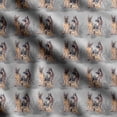 thumbnail image 1 of Soimoi Dog Printed, Japan Crepe SatinFabric, by The Yard 54 Inch Wide, Decorative Sewing Fabric for Dresses Kimonos Gowns, Gray, 1 of 5