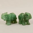 thumbnail image 3 of NUOLUX Elefante De Piedra Verde Con Detalle Ideal Para En Casa U Oficina, 3 of 8
