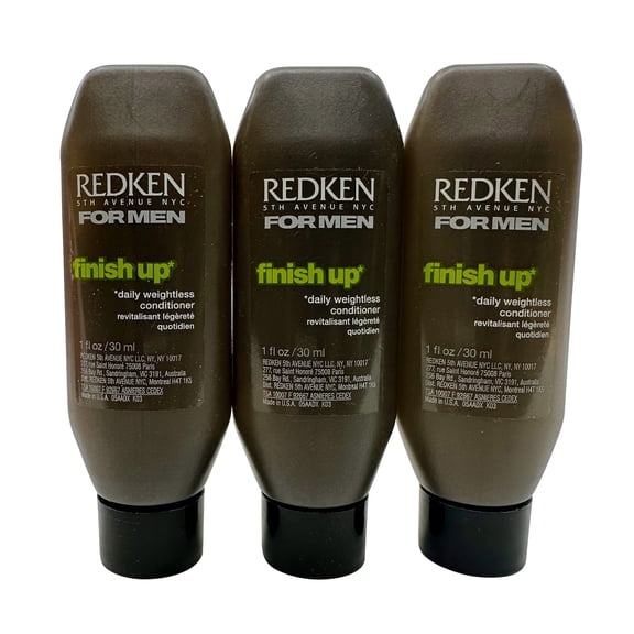Redken for Men Finish Up Daily Weightless Conditioner All Hair Types1 oz Set of 3