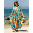 thumbnail image 4 of Caftan dresses for Women Stylish Kaftan Plus Size Beach Cover up Soft Loungewear, 4 of 6