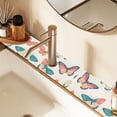 thumbnail image 2 of Yayeee Faucet Mat for Kitchen Sink 30" Diatomite Long Splash Guard Pad, Colorful Butterflies, 2 of 7