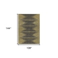 thumbnail image 3 of HomeRoots 580046 9 x 12 ft. Abstract Washable Indoor & Outdoor Rectangle Area Rug, Dark Gray & Gold, 3 of 5