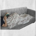 thumbnail image 6 of Feather Soft Flannel Fleece Blanket, Hand Drawn Motifs Culture Pastel Color Hippie Plumage Bohemian Effect, Cozy Plush for Indoor and Outdoor Use, 70" x 90", Dark Coral and Seafoam, by Ambesonne, 6 of 6