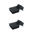 thumbnail image 4 of relayinert 20pack/lot Non-slip Square Pipe Plugs For Moisture Resistant Chair And Table black 2Set, 4 of 6