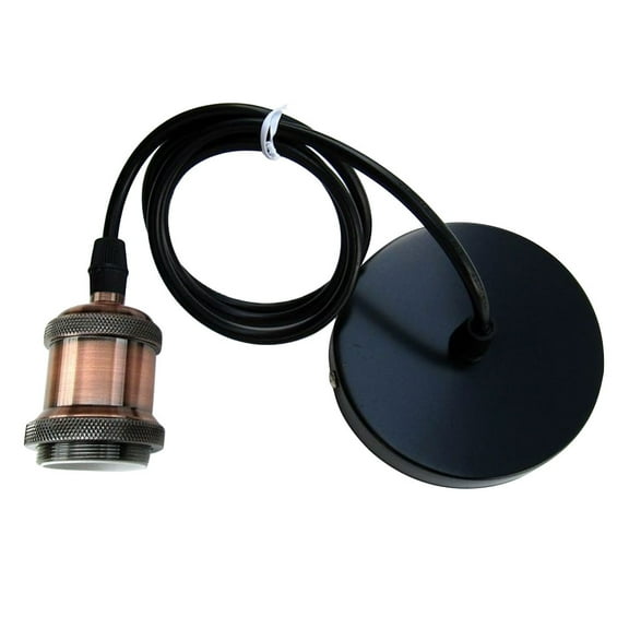 Retro E27 Ceiling Lamp Holder Pendant Light Socket Screw Fitting Base with Wire