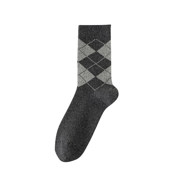 Kilaqueen Socks for Men Crazy Design Argyle Striped Funky Pattern Cotton Socks