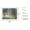 thumbnail image 2 of Mt. Vernon Virginia - George Washington’s Home - United Air Lines - Vintage Airline Travel Poster by Millard Sheets c.1950s - Japanese Unryu Rice Paper Art Print (Unframed) 17 x 22 in, 2 of 4