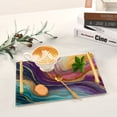 thumbnail image 6 of Iauyy Modern Square Bathroom Tray with Handles - Acrylic & Aluminum Alloy Vanity Countertop Organizer ，Marble-like Pattern, 6 of 7