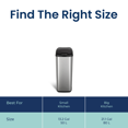 thumbnail image 3 of Nine Stars Automatic Kitchen Trash Can, 13 Gallon Stainless Steel, Motion Sensor Hands-Free Soft-Close Lid Garbage Bin, Silver, 3 of 8