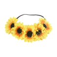 thumbnail image 2 of Fiudx Corona de Girasoles para El Pelo, Elegante Diadema Floral de Aleación, con Brillantes Perlas de Imitación, Hanfu Qipao para Uso Diario, Diseño Ligero y Cómodo., 2 of 2