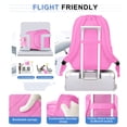 thumbnail image 3 of DAKIMOE School Backpack for College High Middle School with Computer Compartment Large Capacity Scratch-proof for Travel College Bussiness, Pink, 3 of 9