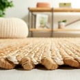 thumbnail image 4 of SAFAVIEH Natural Fiber Pierce Solid Area Rug, Natural/Ivory, 6' x 9', 4 of 7