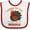 White and Red, variant on Inktastic Gobble Wobble Turkey Boys or Girls Baby Bib