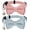 Pink+Blue, variant on Dalrosia Cat Collar with Bell and Bowtie, Adjustable Breakaway Cat Collars Kitten Small Puppy Safety Bow Tie Solid Wedding Basic Color Cat Bow Tie Collar