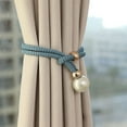 thumbnail image 5 of Bxaolu Curtain Tie Backs 4Pack, Big Pearl Curtain Straps Indoor Outdoor for Home, Office Decoration (Blue), 5 of 8