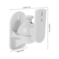 thumbnail image 2 of LOLIPPYY 4 Pcs Support Mural pour Haut-Parleur Blanc pour Voiture Support d'Étagère Robuste pour Haut-Parleur Audio, 2 of 6