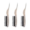 thumbnail image 1 of 3pcs  Tail Brush Combs Increase Hair Volume Hair Styling Brush Pointed Tail Soft Nylon Portable Size Teasing Brush With  Tail For Hair Parting Styling, 1 of 8