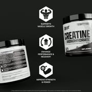 Nutrex Research Ultra Pure Creatine Monohydrate Powder Unflavored | 5G Creatine Powder for Muscle Gain, Strength, Endurance and Recovery | 60 Servings