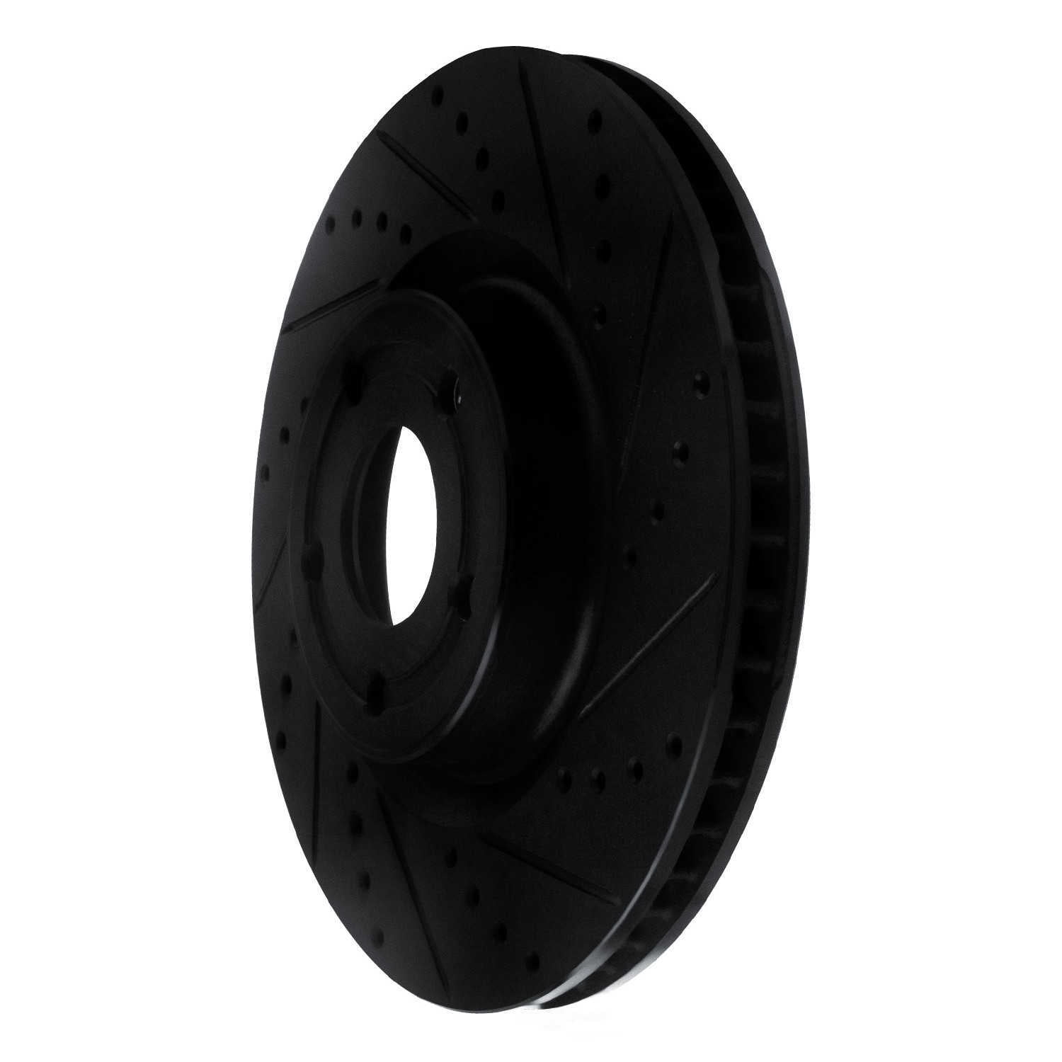 Dynamic Friction Company 633-54281R DFC Brake Rotor - Drilled And Slotted - Black