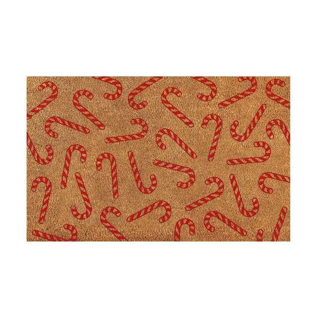 TIELUTT Christmas Floral Welcome Cane Christmas Tree Light String Deer Door Mat Floor Mat Comfortable Blanket Oversized Throw Blanket for Couch Peach Throw Blanket Blanket for Bed Comfiest Blanket