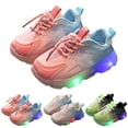 thumbnail image 3 of Light up Tennis Shoes for Toddler Boys Girls LED Flashing Sneakers Breathable Sport Walking Shoes for Kids, 3 of 4