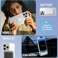 thumbnail image 2 of for iPhone 13 Pro Max Case Magnetic with Ring Stand[Compatible with Magsafe], Translucent Matte Back Full Body Protective Cover Kickstand Phone Case for Apple iPhone 13 Pro Max 6.7", White, 2 of 17