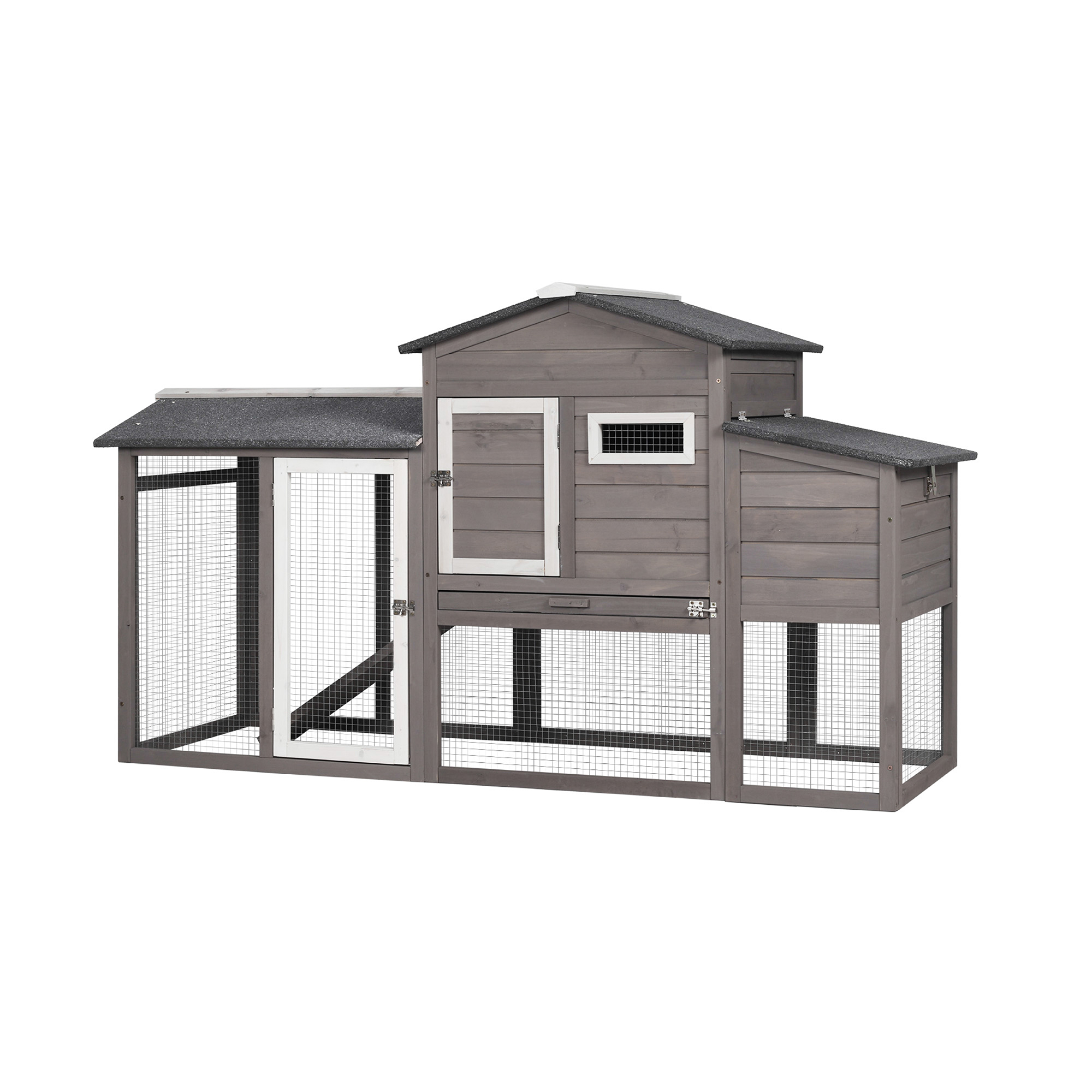 CLEARANCE! MultiLevel hen house pet poultry cage with ramps large run