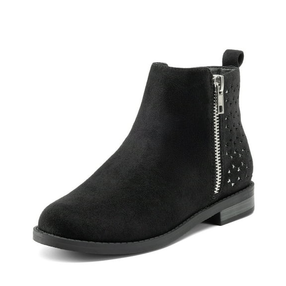 DREAM PAIRS Girls Ankle Boots with Side Zipper Low Heels Toddler/Little Kid/Big Kid