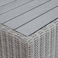 thumbnail image 6 of Modway Conway 32" Outdoor Patio Wicker Rattan Coffee Table in Light Gray, 6 of 8