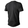 thumbnail image 5 of Tungbrin Men's Ribbed Shirt Short Sleeve Slim Round Neck Muscle T Shirts Plus Size Stretch Knit Tops Summer Tees, 5 of 7