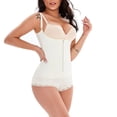 thumbnail image 4 of Ndbuld Shapewear for Women Zipper Shapewear with Exposed Buttocks Cinching And Lifting Hips Open Cut Body Shaping Underwear ,S-3XL,Khaki,XL, 4 of 9