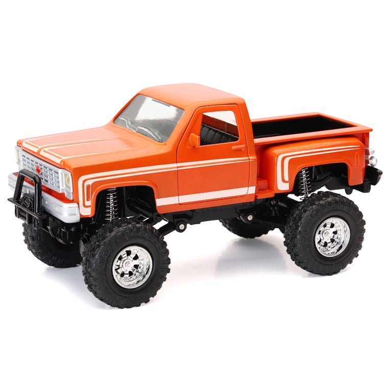 Chevrolet Sport Step Side Pickup Truck Orange with White Graphics