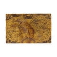 thumbnail image 2 of Rocae Vintage Map Printed Heat Resistant Place Mats,Classic Hemstitch Cloth Fabric Placemats Imitation Linen Place Mat Table Mats 18x12 inch, 2 of 9