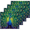 thumbnail image 2 of 6PCS Beautiful Peacock Towels Cotton Washcloths Set,Quick Drying & Absorbent Soft Bathroom Hand Towel Lightweight & Portable Fingertip Towel Decor Gift, 2 of 7
