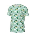 thumbnail image 6 of Wukai Horse And Flower Print Men's Short-Sleeved Mesh T-Shirt,Quick-Dry Short Sleeve Workout T-Shirt-Medium, 6 of 8