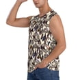 thumbnail image 3 of Lsque Dreamcatcher Print Men's Cotton Blend Sleeveless Muscle Shirts (S-3XL)- Moisture Wicking, Odor Protection, UPF 30+,3X-Large, 3 of 8