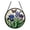 A012- Color L, variant on Stained Glass Window Hanging Cardinal Bird Stained Glass Suncatcher Stained Glass Decor Colorful Round Wall Art for Home Decor Window Decorations 1 Pc