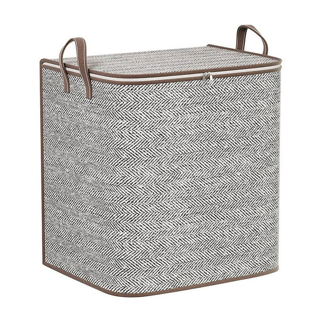 Apmemiss Sac à Fermeture Éclair Pliable à Grande Capacité avec Poignée en Liquidation - Sac de Rangement en Tissu Non Tissé