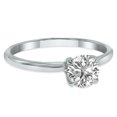 thumbnail image 2 of SZUL Women's Lab Grown 3/4 Carat Diamond Solitaire Ring in 14K White Gold (F-G Color, VVS1-VVS2 Clarity), 2 of 7