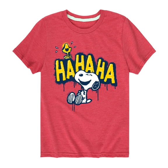 Peanuts - Ha Ha Graffiti - Toddler And Youth Short Sleeve Graphic T-Shirt