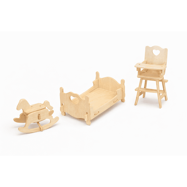 WUUNDENTOY Rompecabezas 3D Madera "Cuarto de Niños" Juegos Niños Niñas Adultos Didácticos Divertidos Desarrolla Inteligencia Concentración Sueña Imagina Crea 7+ Años Edad 25 Piezas 3D Wooden Puzzle