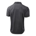 thumbnail image 5 of BRGZLK Men's Solid Color Short Sleeved Casual Classic Polo Shirts Basic Golf Button T-Shirt Tops with Pocket, 5 of 7