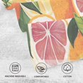 thumbnail image 5 of Yayeee 2 Pack Hand Towels for Bathroom 100% Cotton 16" x 28" Soft Absorbent Kitchen Towel, Citrus Leaves, 5 of 7