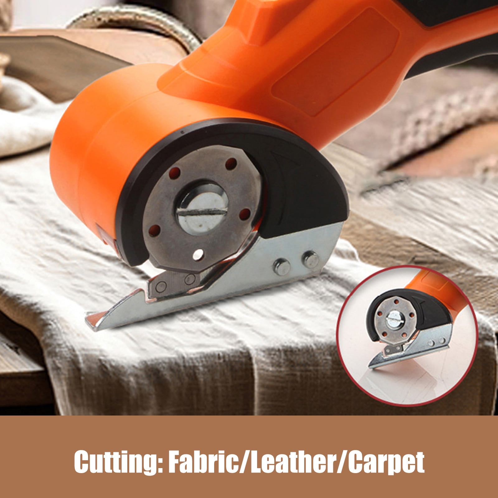 lixuesong Portable Powered Textile Cutting Machine Electric Rotary Scissors For Efficient Fabric Trimming